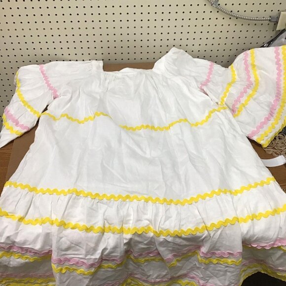 Lisa Marie Fernandez Large Ric Rac Flare Sleeve Dress - Picture 1 of 8